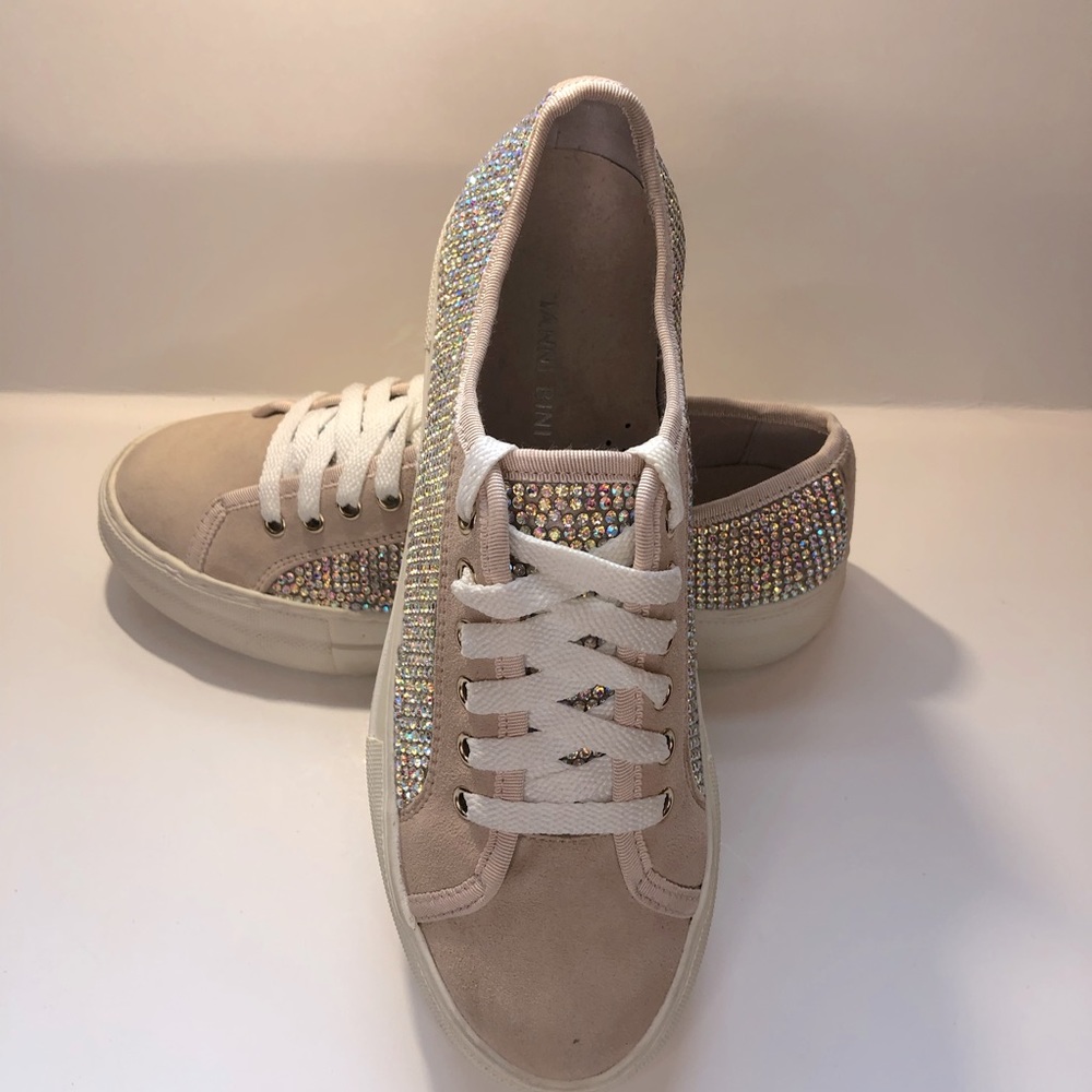 Gianni Binni Pale Pink Sparkle Sneakers